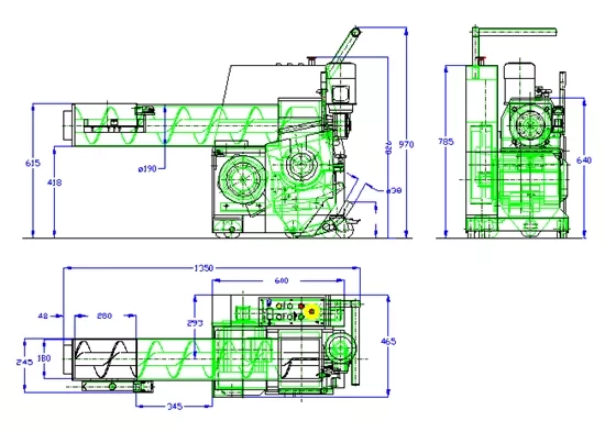 GRANULATOR C4-A - Dimensions